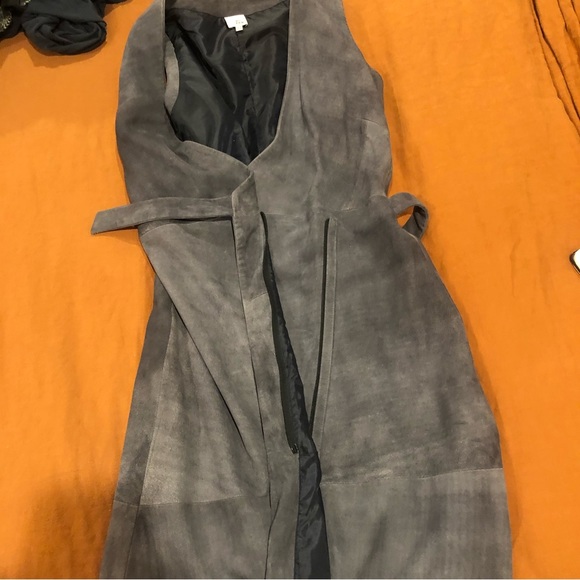 Iris & Ink Suede Leather Dress US4 - Picture 9 of 11